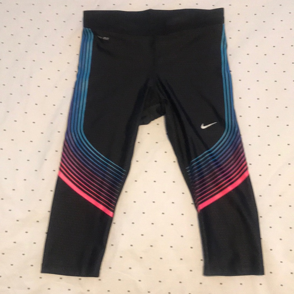 Dri-Fit Black & Multi-Color Tights